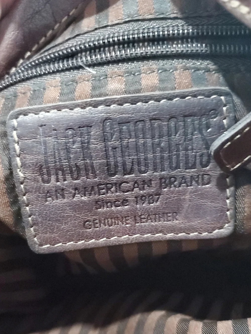 Men's Brown Leather Messenger Bag with Front Buckle
